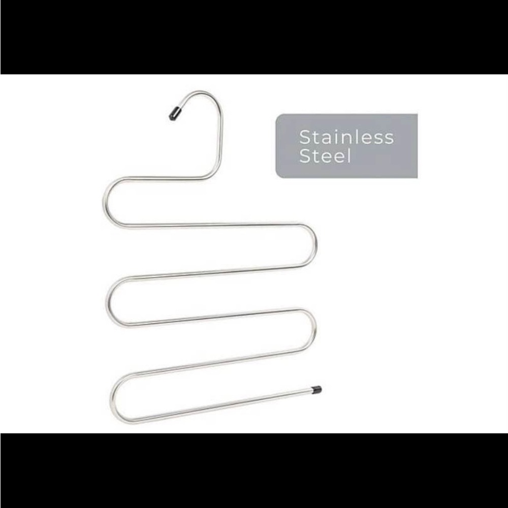 Smart Design S/2 Stainless Steel Pant Hangers